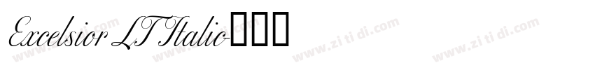 Excelsior LT Italic字体转换